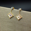 Louis Vuitton Star Blossom Pearl Drop Stud Earrings