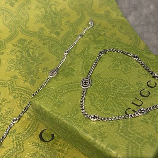 Gucci Interlocking G Chain Link Medallion Bracelet