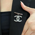 Chanel Classic Signature CC Lapel Brooch