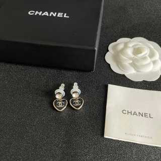 CHANEL Twilight Heart Drop Earrings