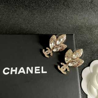 CHANEL Butterfly Bloom CC Drop Earrings