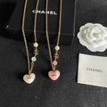 Chanel Pearl Heart Pendant Necklace – Elegant Luxury Fashion Jewelry