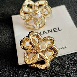Chanel Timeless Floral Stud Earrings
