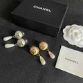 Chanel Timeless Pearl Dangle Earrings
