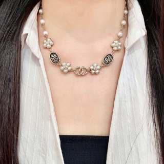 Chanel Vintage Pearl Blossom Necklace
