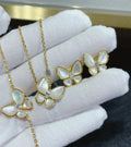 Van Cleef & Arpels Golden Meadow Butterfly Stud Earrings