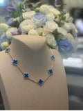 Van Cleef & Arpels Sapphire Clover Garden Necklace