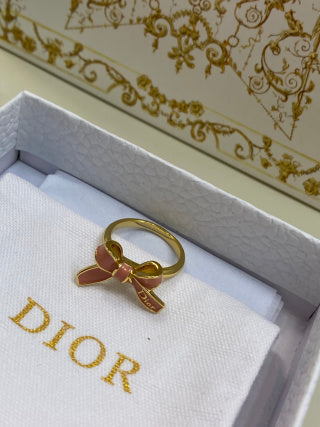 Dior Rosaline Bow Ribbon Ring