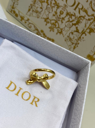 Dior Rosaline Bow Ribbon Ring