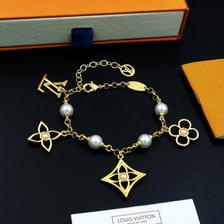Louis Vuitton Pearl Blossom Charm Bracelet