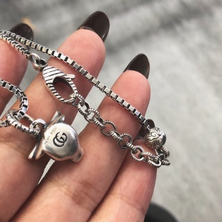 Gucci Animal Charm Double Chain Necklace