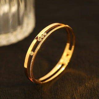 Messika Move Slim Pavé Diamond Bangle