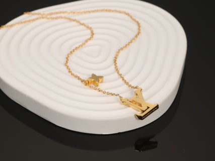 Louis Vuitton Blossom Initial Layered Necklace