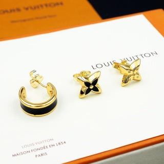 Louis Vuitton Blossom Enamel Flower Stud Earrings