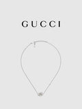 Gucci Minimal Interlocking G Pendant Fine Chain Necklace