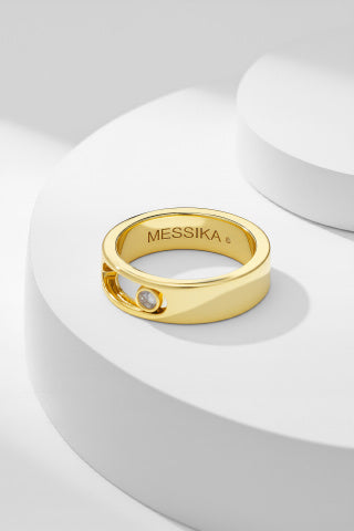 Messika Move Uno Bold Diamond Band Ring