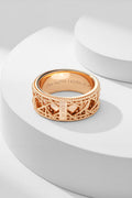 Dior Étoile Woven Gold Band Ring