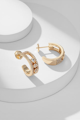 Messika Move Pavé Diamond Hoop Earrings