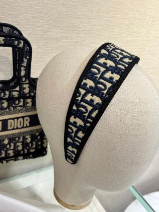 Dior Liora Oblique Canvas Signature Headband