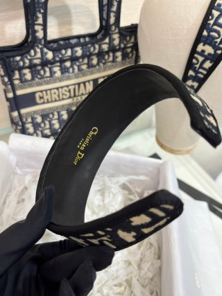 Dior Liora Oblique Canvas Signature Headband