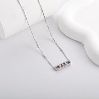 Messika Move Slim Diamond Bar Necklace