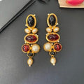 YSL Vintage Gemstone Cascade Clip-On Earrings