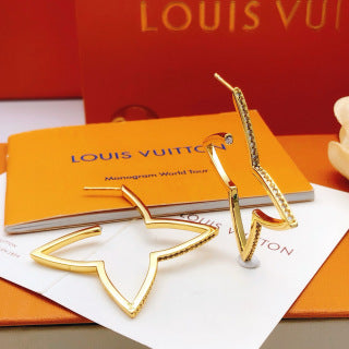 Louis Vuitton Star Blossom Outline Stud Earrings