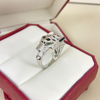 Cartier smooth-finish panther head ring