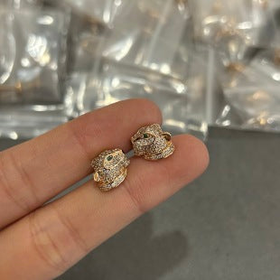 Cartier Panthère de Cartier pavé-diamond stud earrings (small model)