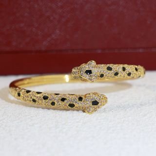 Cartier Seravelle Panther Pavé Cuff Bracelet