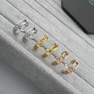 Messika Move Duo Diamond Hoop Stud Earrings