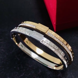Cartier Lysandre Pavé Edge Bangle Bracelet