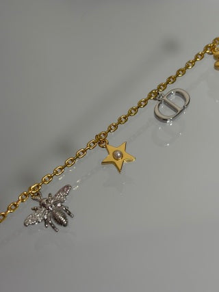Dior Celestial Charm Mixed Metal Bracelet