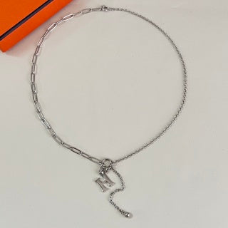 Hermès H Link Charm Pendant Necklace