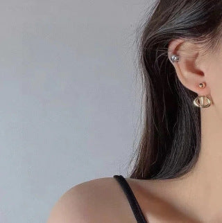 Dior Lumière Initial Charm Earrings