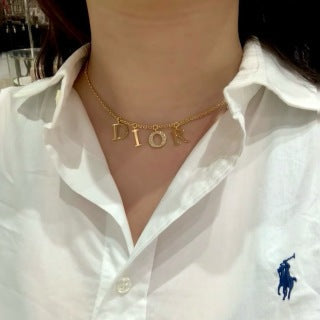 Dior Étoile Letter Choker Necklace