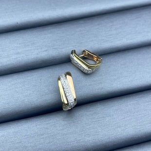Cartier Love Auréa Pavé Mini Hoop Stud Earrings