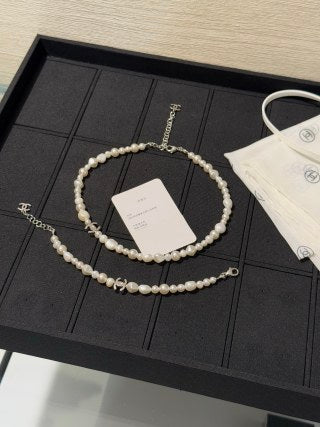 Chanel Irregular Pearl Double-C Necklace