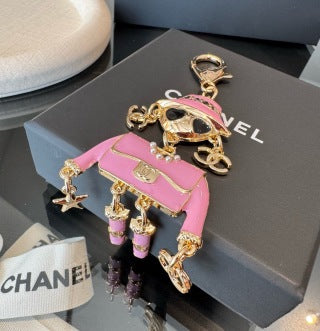 Chanel Elegant Doll Pendant Handbag Charm