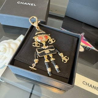 Chanel Elegant Doll Pendant Handbag Charm