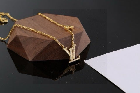 Louis Vuitton Petite Letter Charm Pendant Necklace