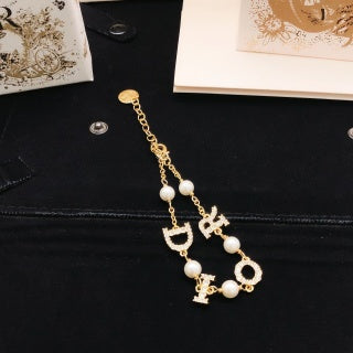 Dior Perle Initial Charm Bracelet
