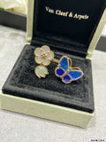 Van Cleef & Arpels Butterfly Blossom Duo Ring