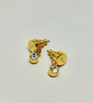 Dior Lumière Crystal Drop Earrings