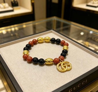 Gucci GG Bead Charm Bracelet