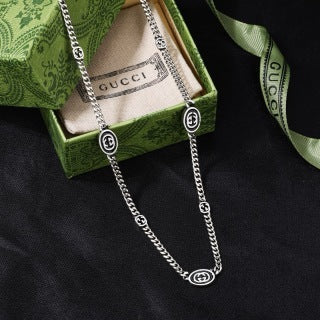 Gucci Interlocking G Medallion Chain Necklace