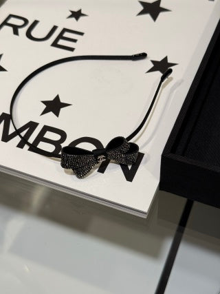 Chanel Elegant Crystal Ribbon Headband
