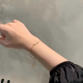 YSL Minimal Tag Chain Bracelet