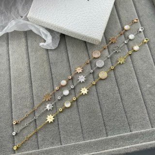 Dior Celestial Star Medallion Chain Bracelet