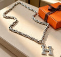 Hermès Pavé H Chaine d’Ancre Statement Necklace